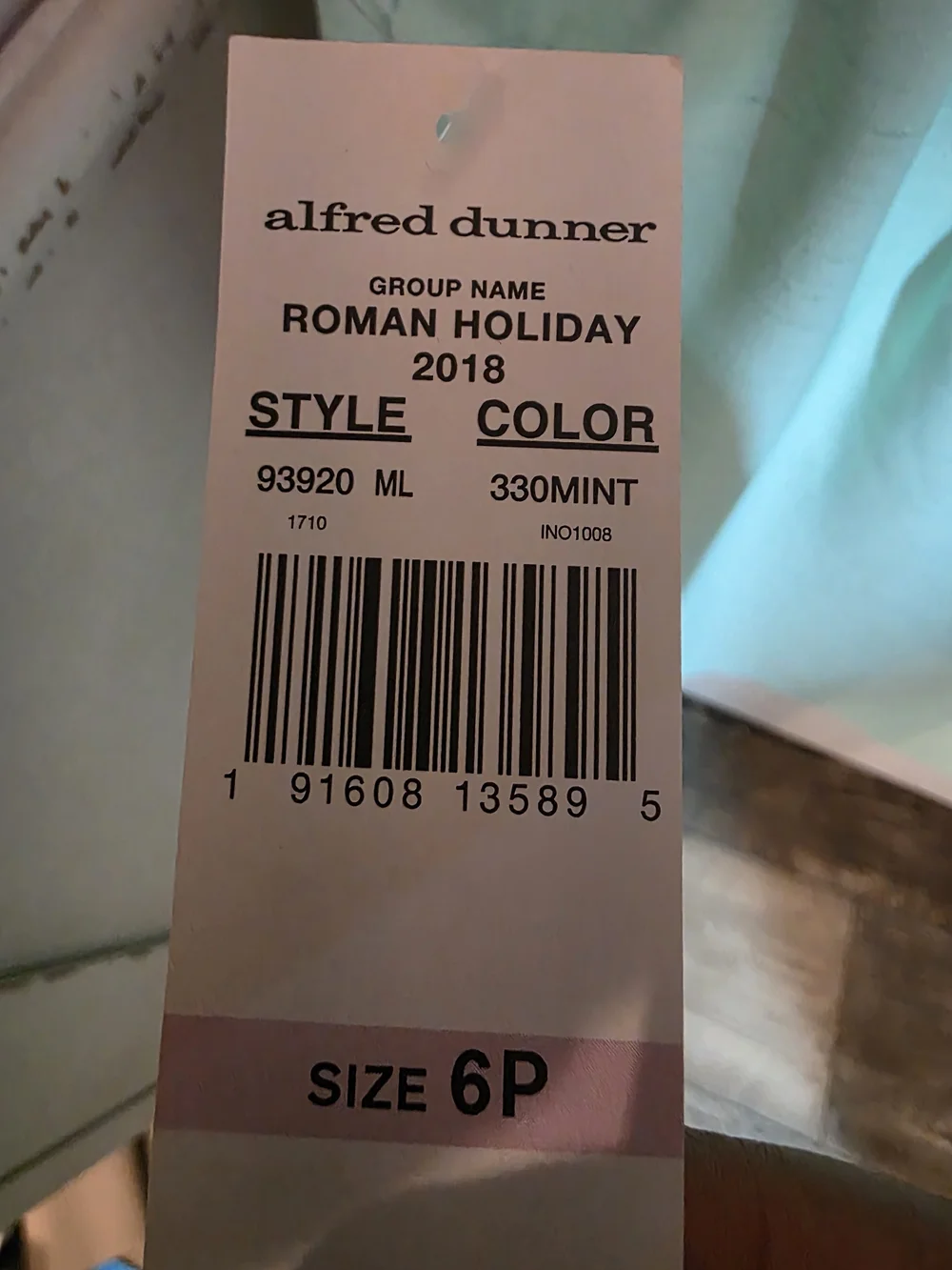 Alfred Dunner Mint Green Pencil Skirt